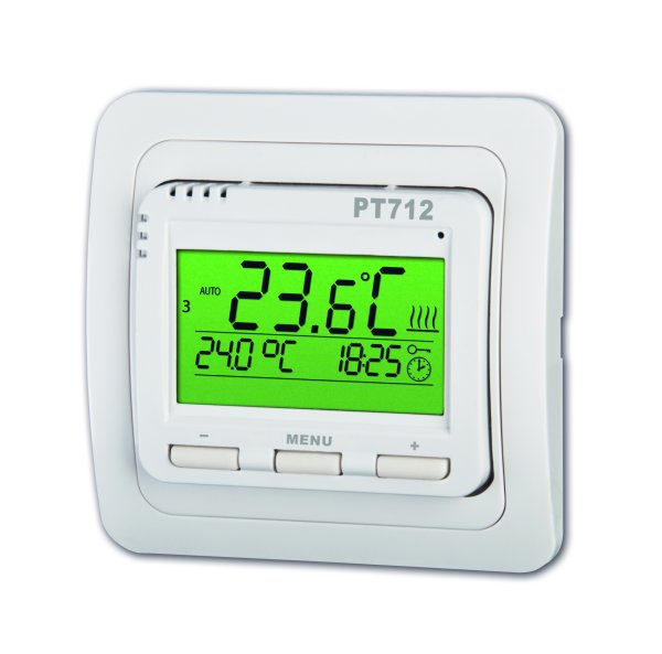 PT 713 Thermostat Unterputz verkabelt mit Digitaldisplay